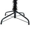 vidaXL Artificial Pre-lit Christmas Tree with Ball Set Black 150 cm PVC