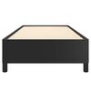 vidaXL Bed Frame without Mattress Black 100x190 cm Twin Faux Leather
