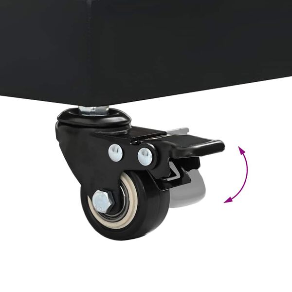 vidaXL Outdoor Umbrella Bases Black 45 x 45 x 32 cm Steel, Concrete