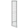 vidaXL Trapezium Gabion Raised Bed Galvanised Steel 100x20x100 cm