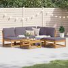 vidaXL 6 Piece Garden Lounge Set with Cushions Solid Wood Acacia