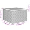 vidaXL 10 Piece Garden Sofa Set with Cushions Grey Poly Rattan