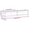 vidaXL Garden Planter 150x31x31 cm Impregnated Wood Pine
