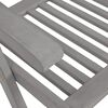 vidaXL Garden Reclining Chairs with Cushions 8 pcs Grey Solid Wood Acacia