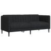 vidaXL 3 Piece Sofa Set Black Fabric