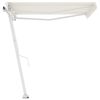 vidaXL Freestanding Automatic Awning 300x250 cm Cream