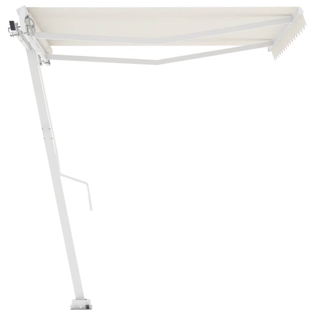 vidaXL Freestanding Automatic Awning 300x250 cm Cream