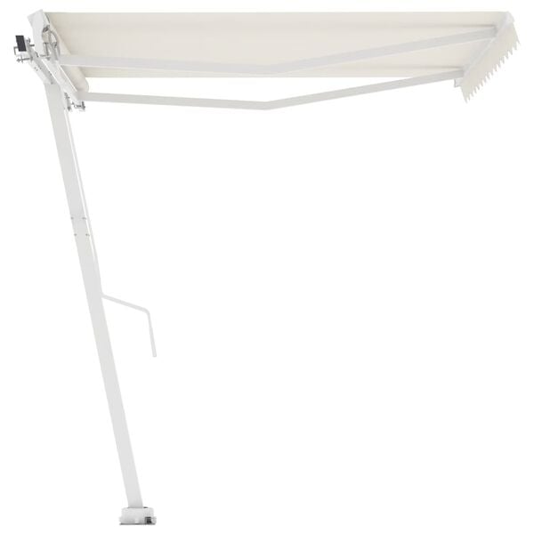 vidaXL Freestanding Automatic Awning 300x250 cm Cream