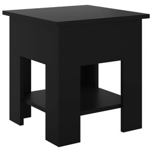 vidaXL Coffee Table Black 40x40x42 cm Engineered Wood