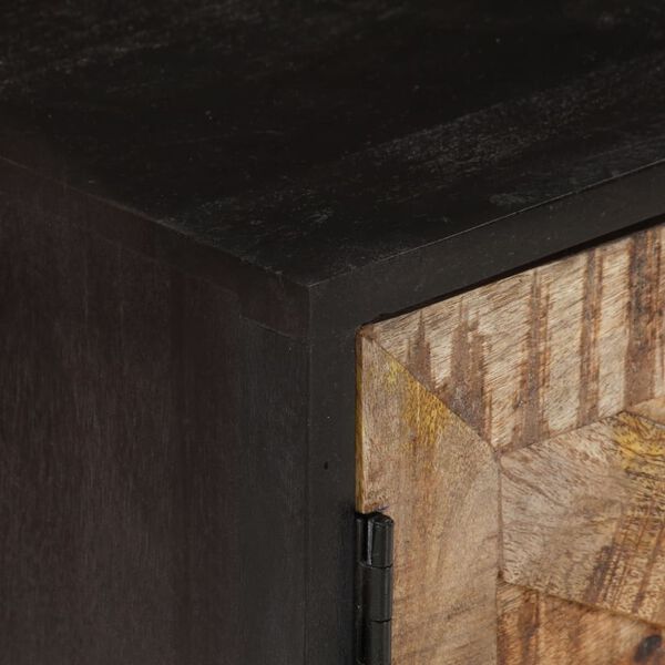 vidaXL TV Cabinet 140x30x46 cm Rough Mango Wood and Solid Acacia Wood