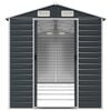 vidaXL Garden Shed Anthracite 191x470x198 cm Galvanised Steel