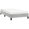 vidaXL Bed Frame without Mattress Light Grey 100x190 cm Twin Velvet