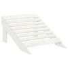 vidaXL Garden Chair with Ottoman Wood White