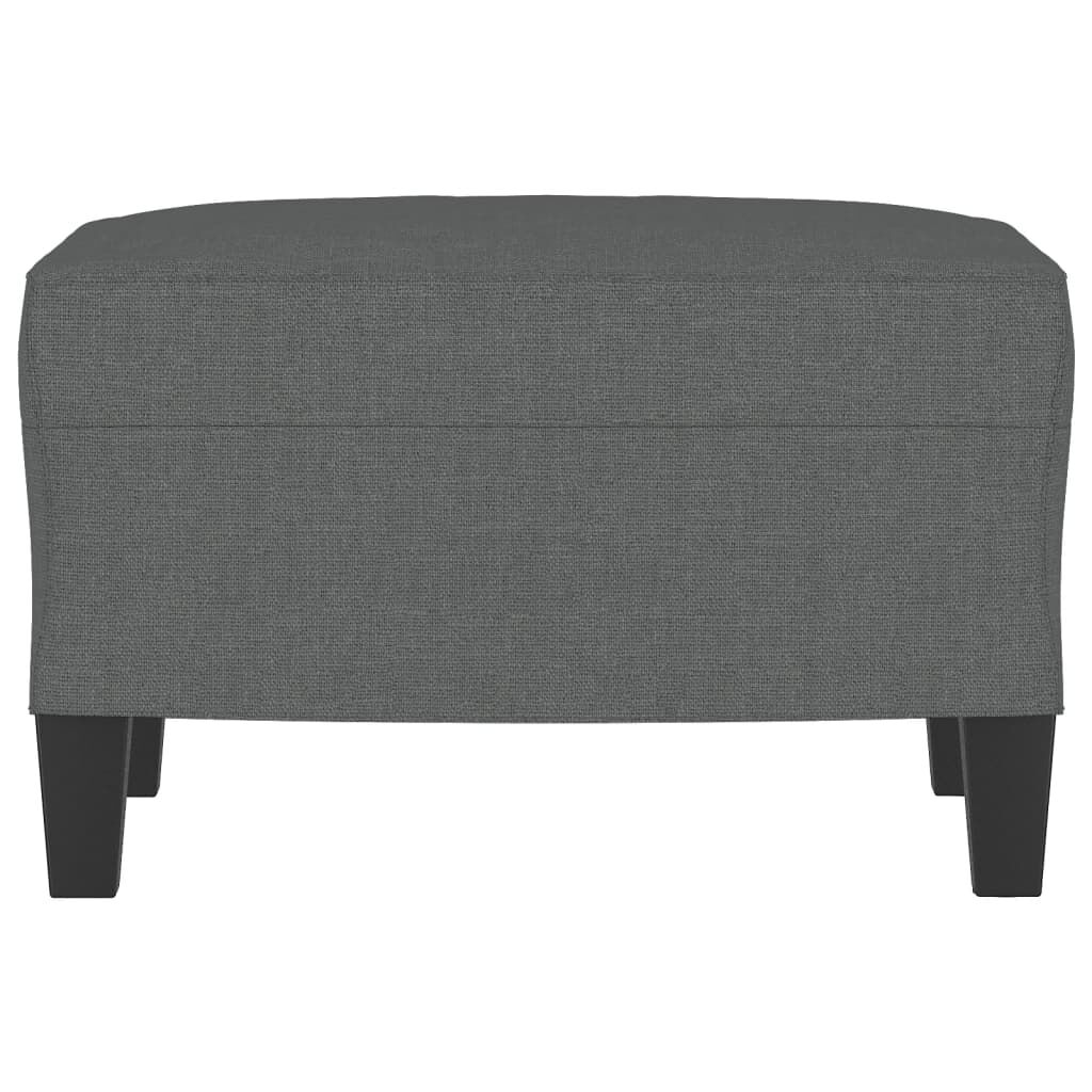vidaXL Footstool Dark Grey 60x50x41 cm Fabric