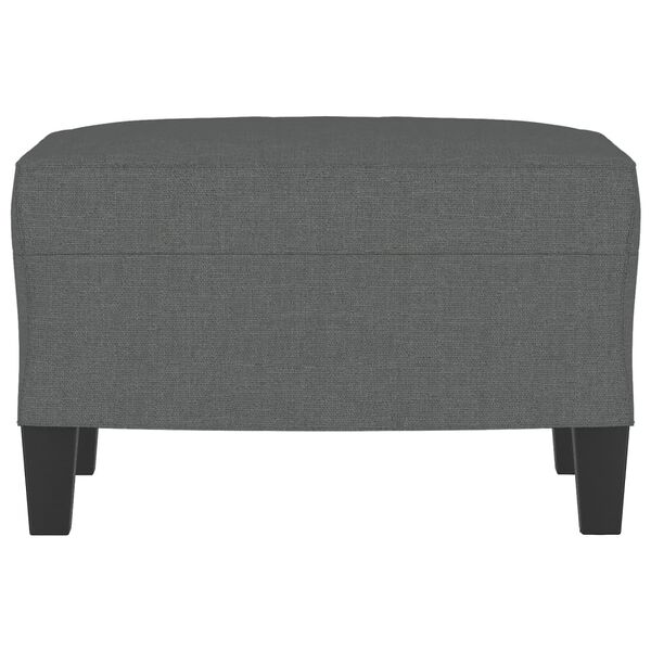 vidaXL Footstool Dark Grey 60x50x41 cm Fabric