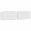 vidaXL Bed Frame with LED without Mattress "Zadar" White 152x203 cm