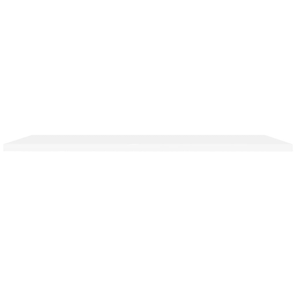 vidaXL Floating Wall Shelves 2 pcs White 120x23.5x3.8 cm MDF