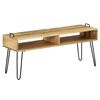 vidaXL TV Stand Solid Mango Wood 110x35x45 cm