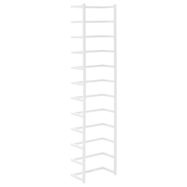 vidaXL Towel Rack White 24x12x96 cm Steel