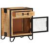vidaXL Bedside Cabinet 43x30x51 cm Solid Rough Mango Wood