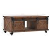 vidaXL Coffee Table Solid Fir Wood 91x51x38 cm Brown