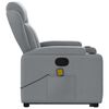 vidaXL Stand up Massage Recliner Chair Light Grey Fabric