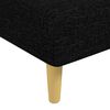 vidaXL Chaise Longue Black Fabric