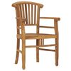 vidaXL Garden Chairs 2 pcs Solid Teak Wood