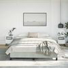 vidaXL Bed Frame without Mattress Light Grey California King Velvet