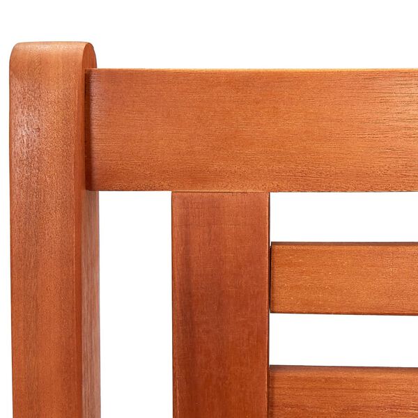 vidaXL 3-Seater Garden Bench 150 cm Solid Eucalyptus Wood