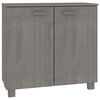 vidaXL Sideboard | Light grey | Solid pine wood, MDF | 85x35x80 cm | Sideboard