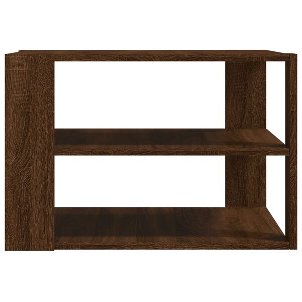 vidaXL Coffee Table Brown Oak 59.5x59.5x40 cm Engineered Wood