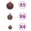 vidaXL Artificial Pre-lit Christmas Tree with Ball Set 180cm 620 Branches