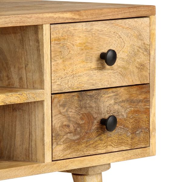 vidaXL TV Cabinet 110x35x40 cm Solid Mango Wood