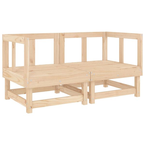 vidaXL 11 Piece Garden Lounge Set Solid Wood Pine