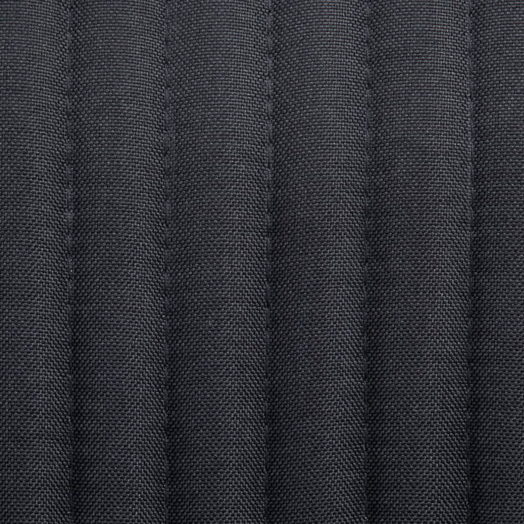 vidaXL Dining Chairs 2 pcs Black Fabric