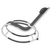 vidaXL Outdoor Rocking Chair Black Textilene