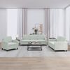 vidaXL 3 Piece Sofa Set Light Grey Velvet