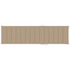 vidaXL Sun Lounger with Beige Cushion Solid Teak Wood
