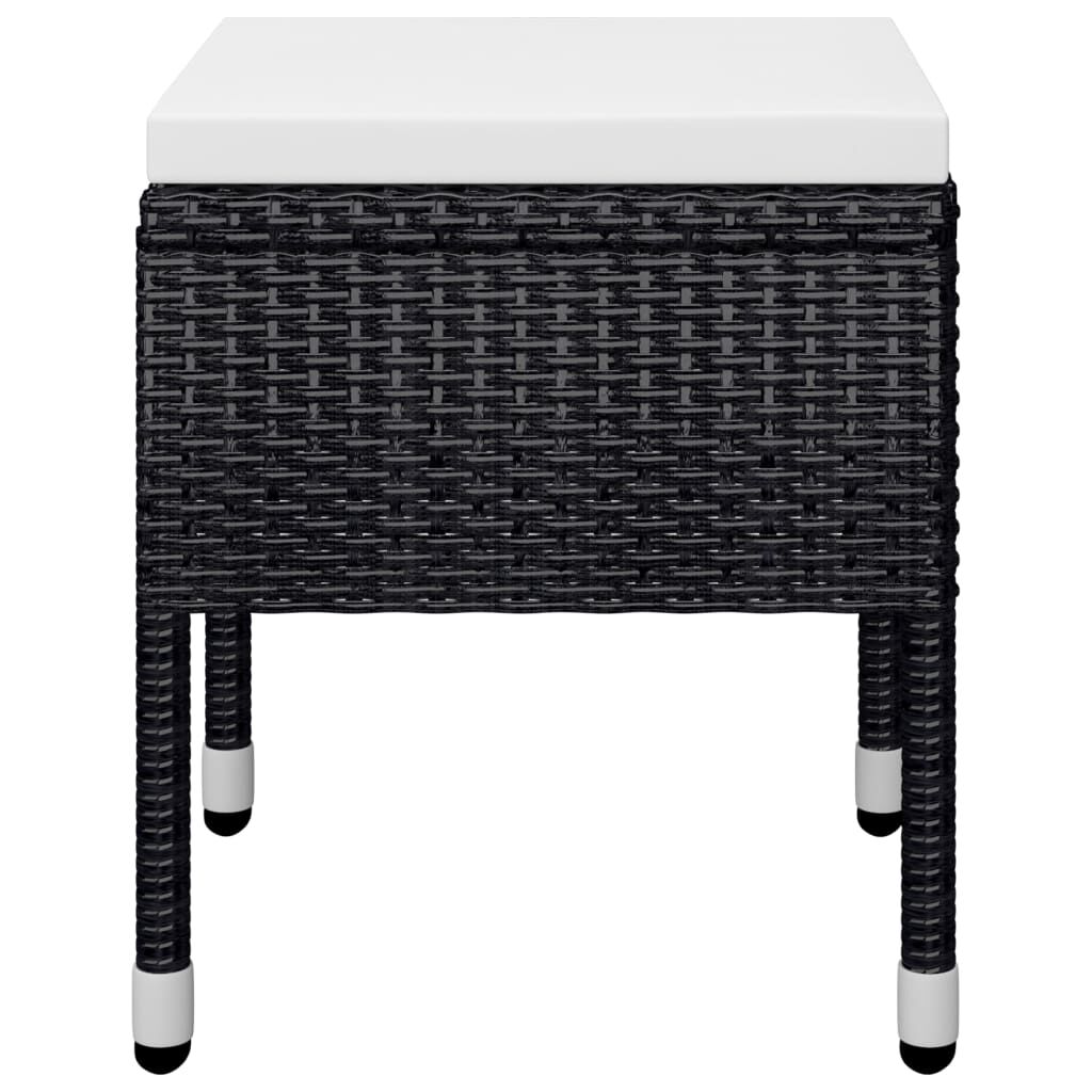 vidaXL 11 Piece Garden Dining Set Black