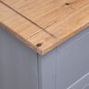 vidaXL Sideboard Grey 93x40x80 cm Solid Pinewood Panama Range