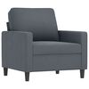 vidaXL 3 Piece Sofa Set with Pillows Dark Grey Velvet