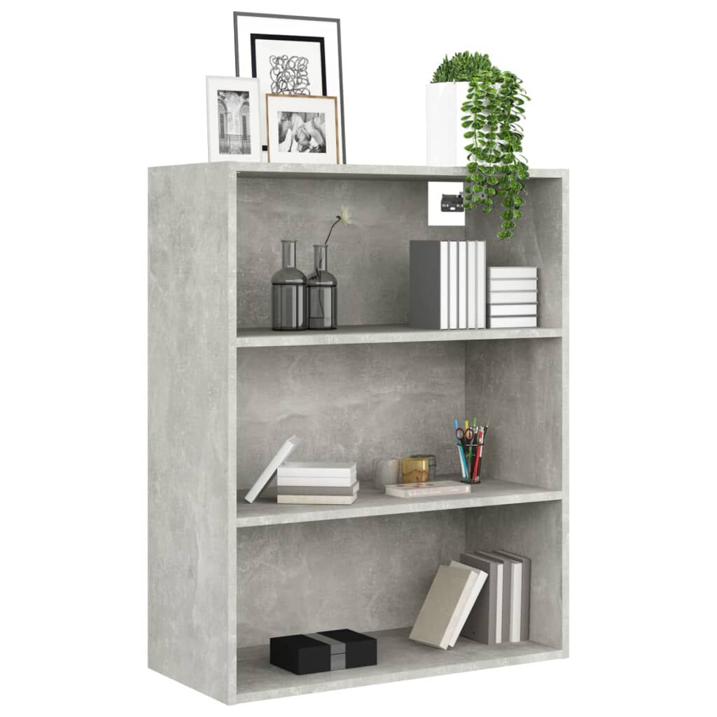 vidaXL Hanging Wall Cabinet Concrete Grey 69.5x32.5x90 cm