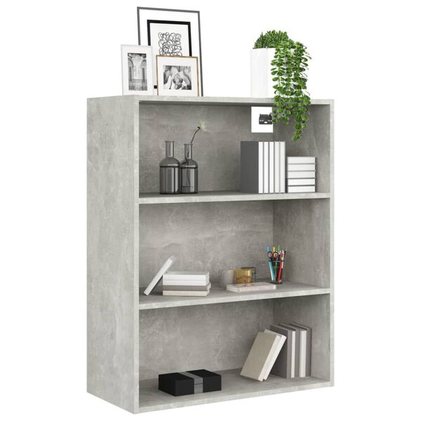 vidaXL Hanging Wall Cabinet Concrete Grey 69.5x32.5x90 cm
