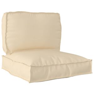 vidaXL Pallet Cushion Set 2 pcs Beige Oxford Fabric