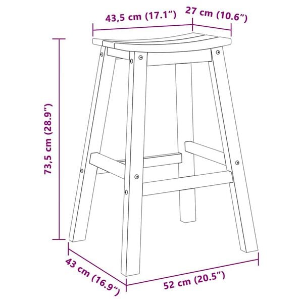 vidaXL Garden Bar Set 6 pcs Black HDPE