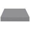 vidaXL Floating Wall Shelves 2 pcs Grey 23x23.5x3.8 cm MDF