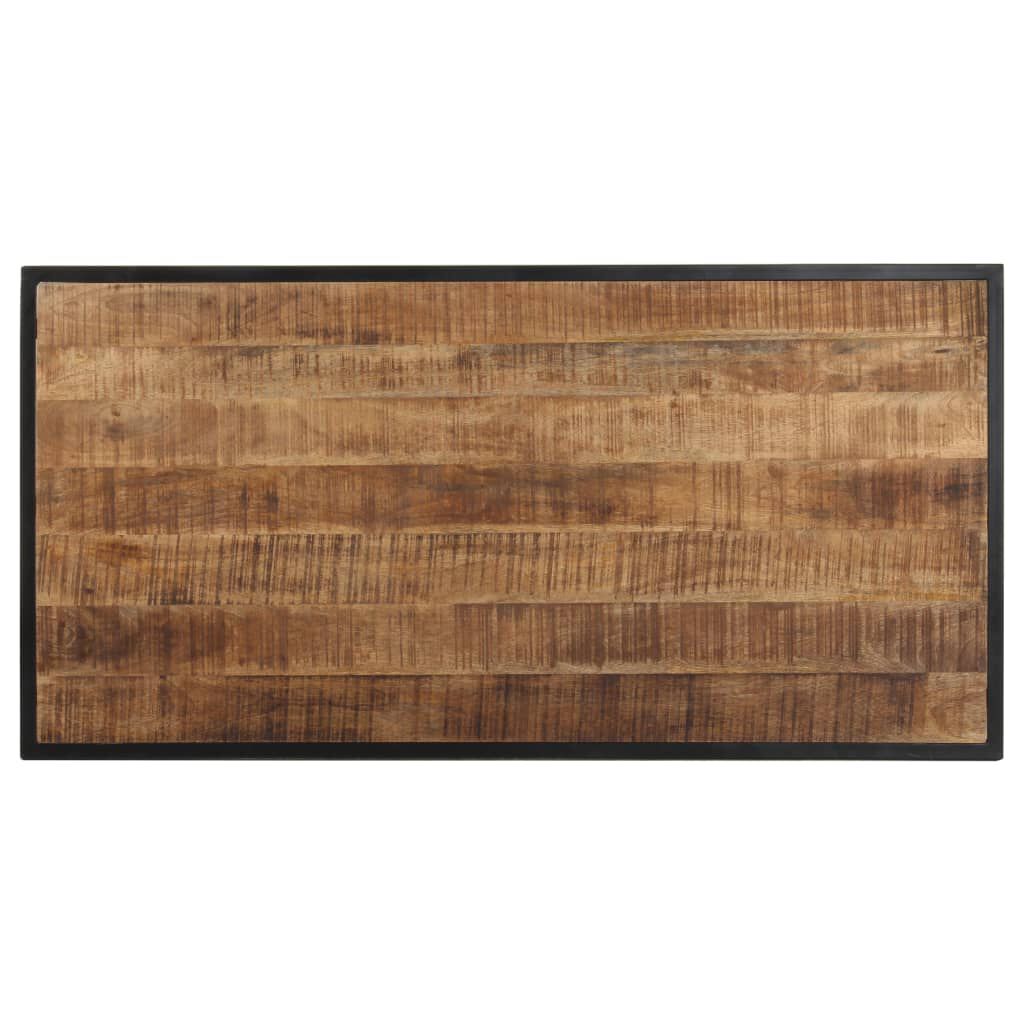 vidaXL Dining Table 120 cm Rough Mango Wood