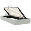 vidaXL Storage Bed with Mattress Light Grey 100 x 190 cm Velvet