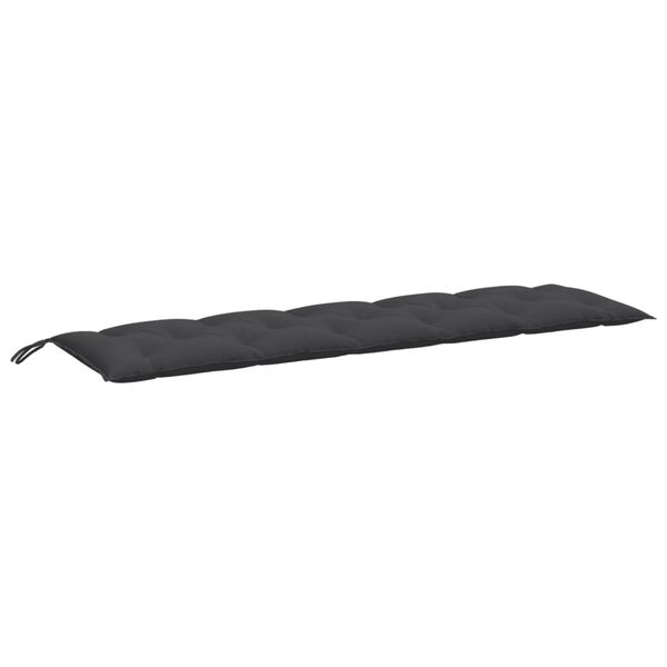 vidaXL Garden Bench Cushion Melange Anthracite 180x50x7 cm Fabric